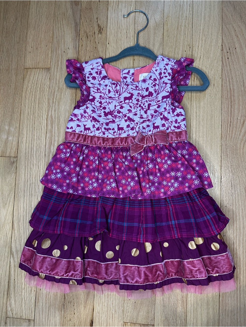 Matilda Jane Layered Ruffled Dress Size: 12-18M